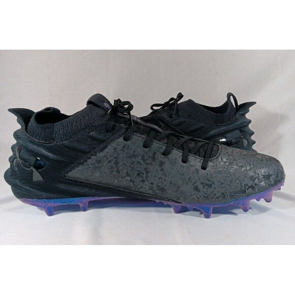 Under Armour Blur 2 MC Low Top Cleat Men’s 15 (3027978-001) Suede Black Mod Grey main image 5